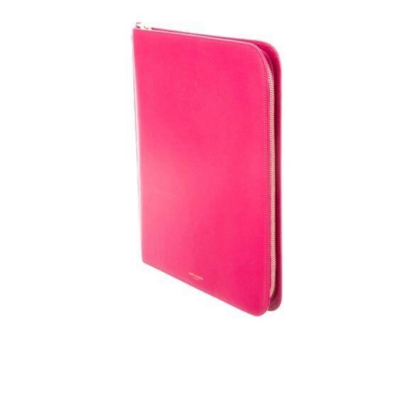 Unisex Saint Laurent Fuchsia Leather Tablet Case - Picture 2 of 13